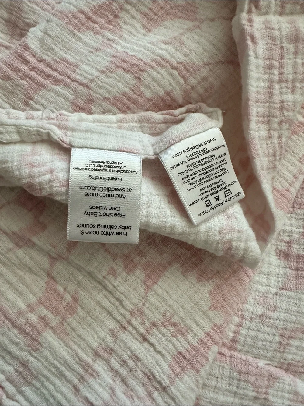 100% Cotton Swaddle Designs Baby Muslin - Pink & Blue Patterns